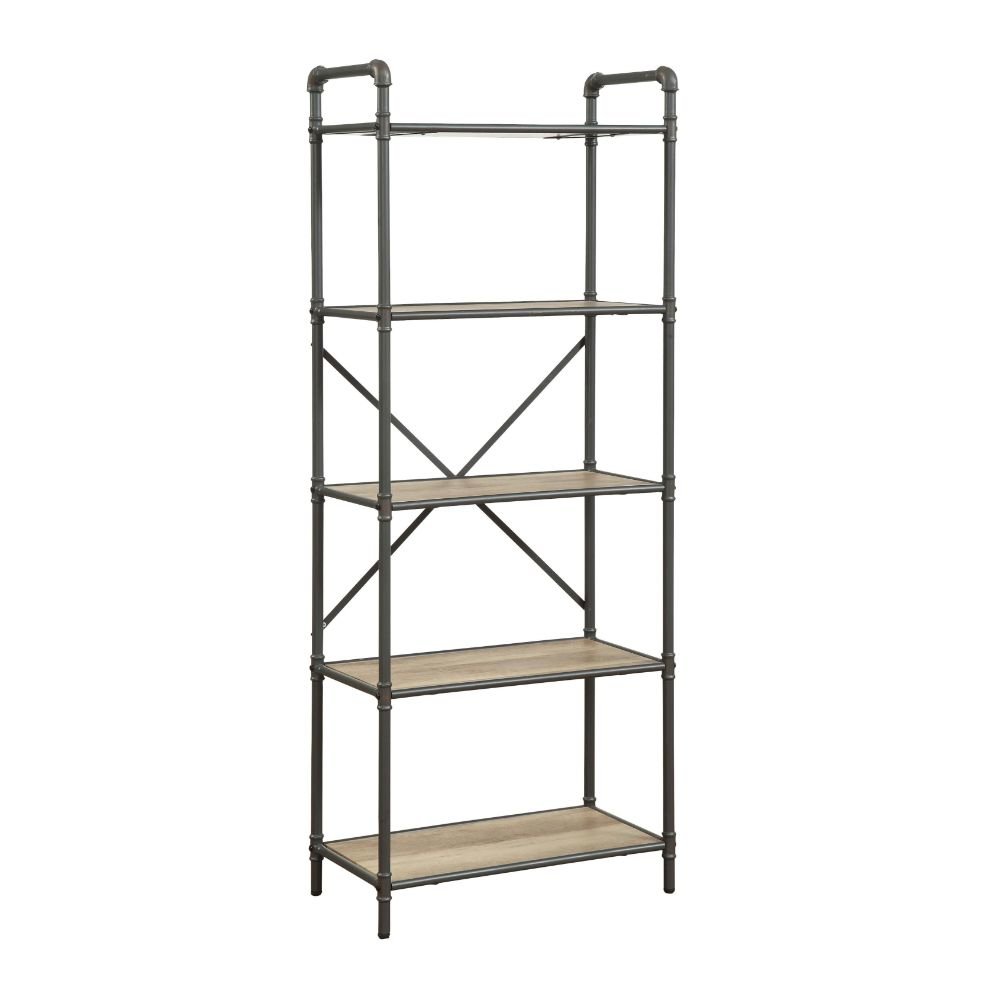 Itzel BookShelf Antique Oak & Sandy Gray. Picture 1