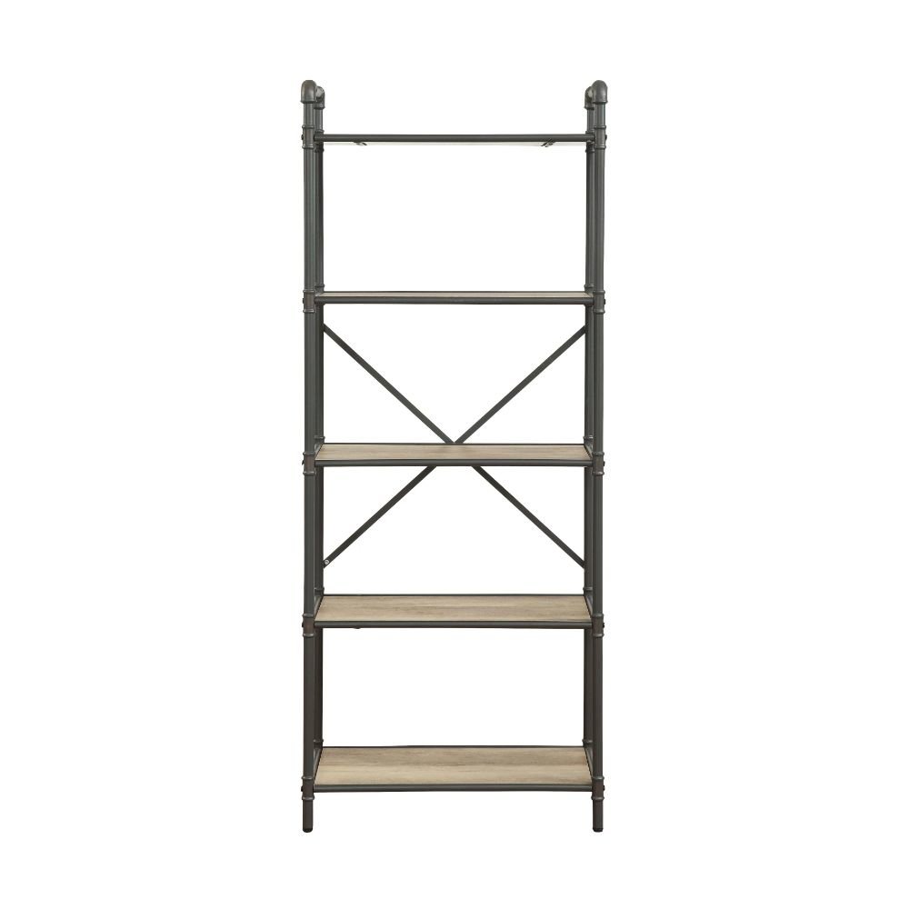 Itzel BookShelf Antique Oak & Sandy Gray. Picture 2