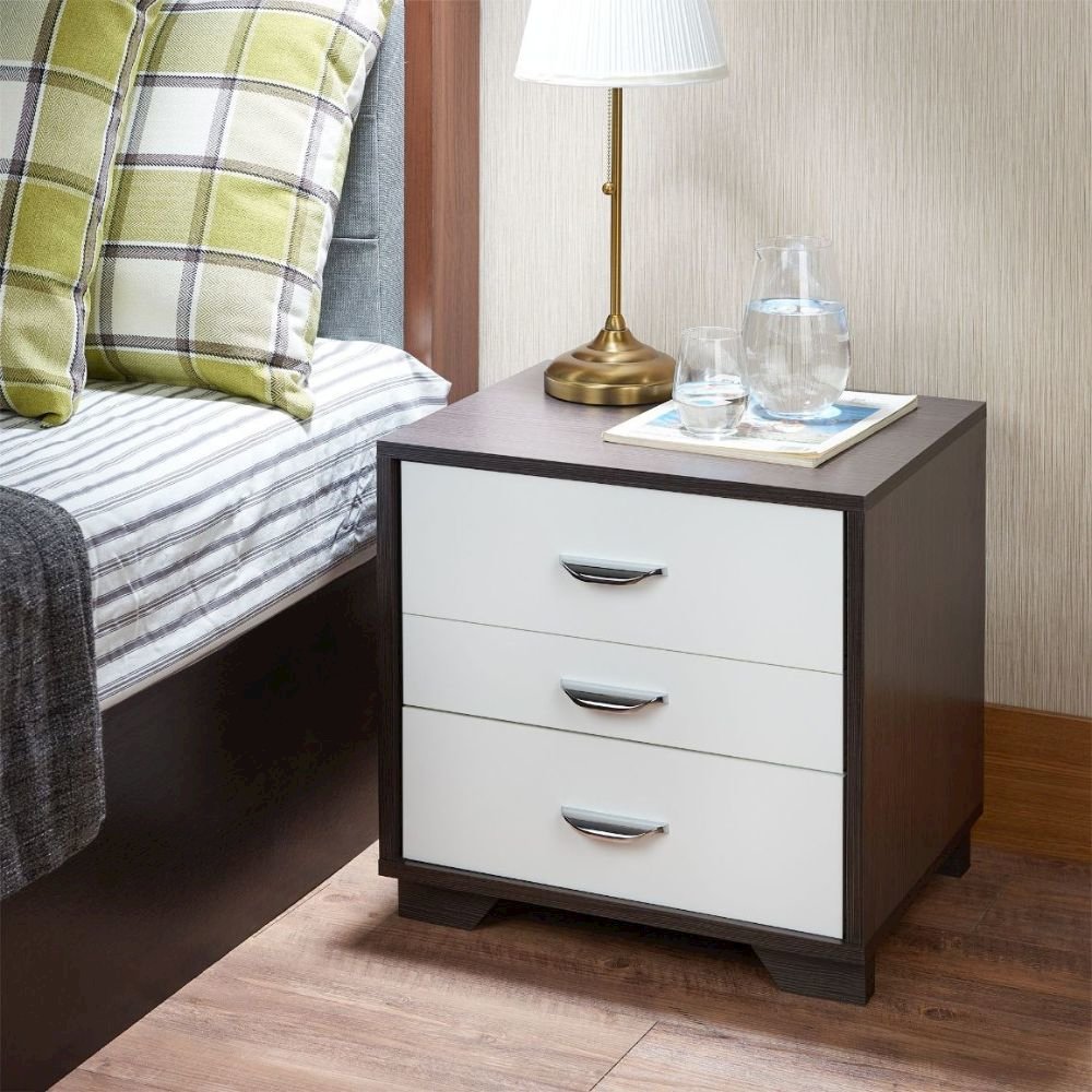 Eloy Accent Table White & Black. Picture 4
