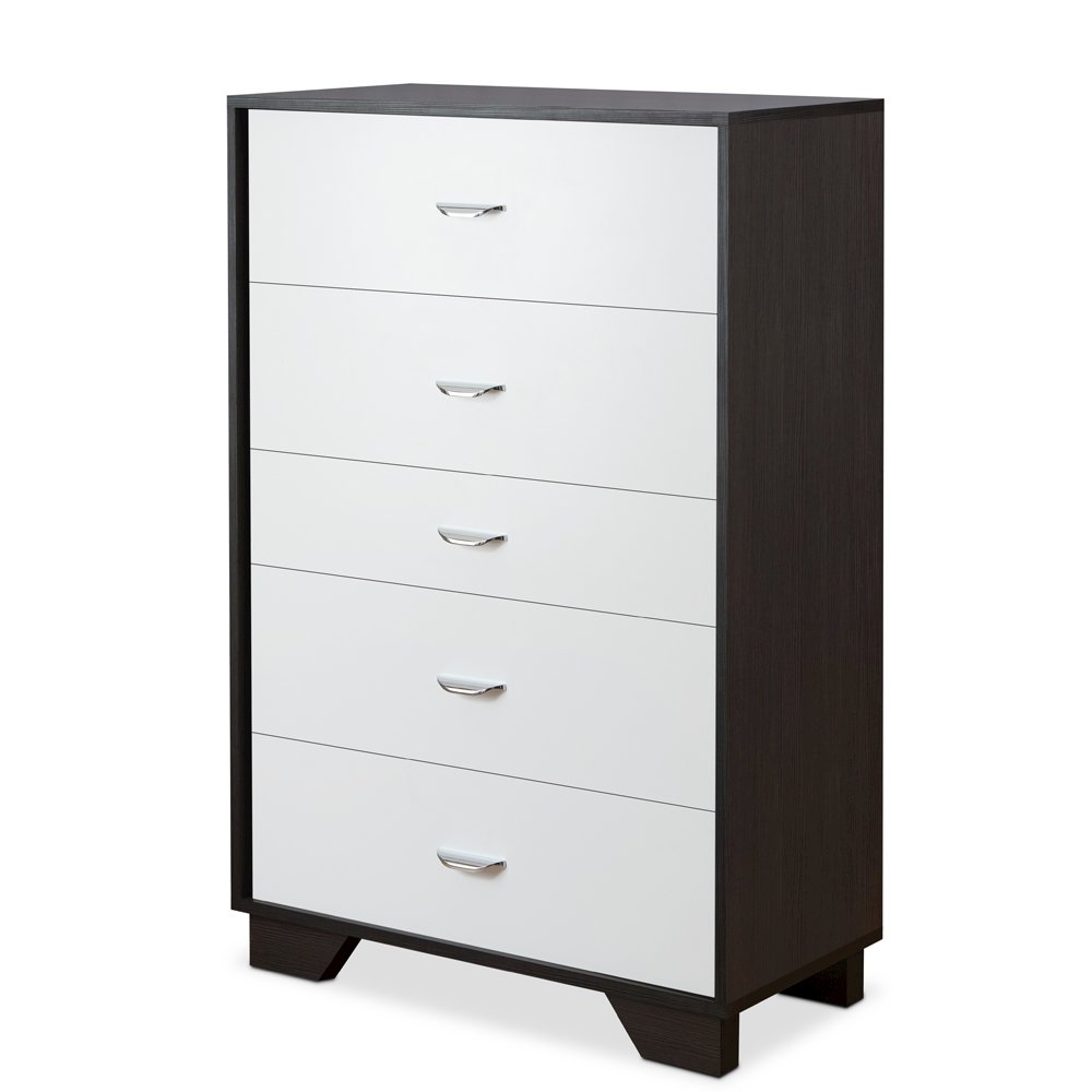 Eloy Chest White & Espresso. Picture 2