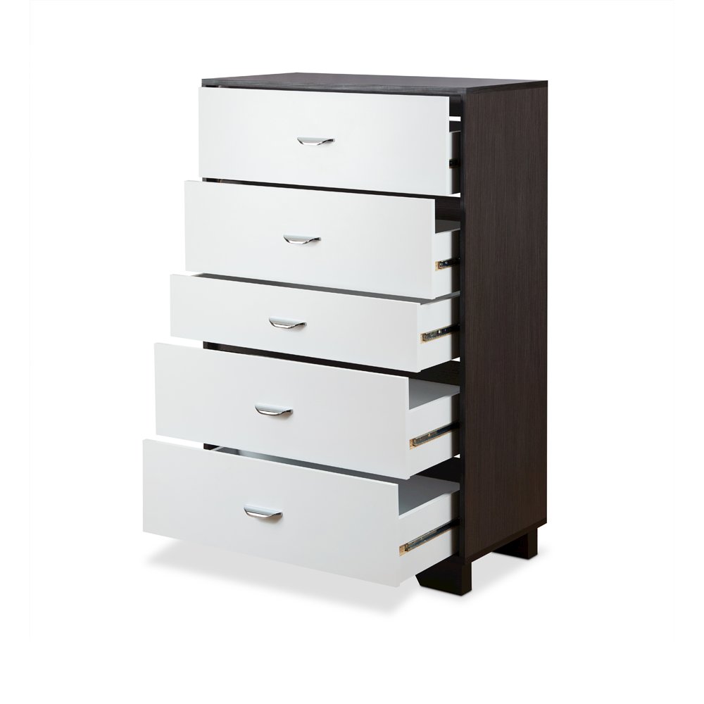 Eloy Chest White & Espresso. Picture 4