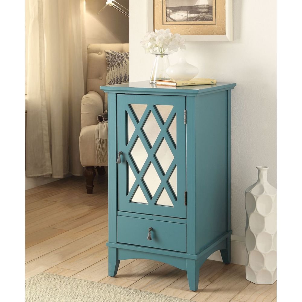Ceara Accent Table Teal. Picture 6