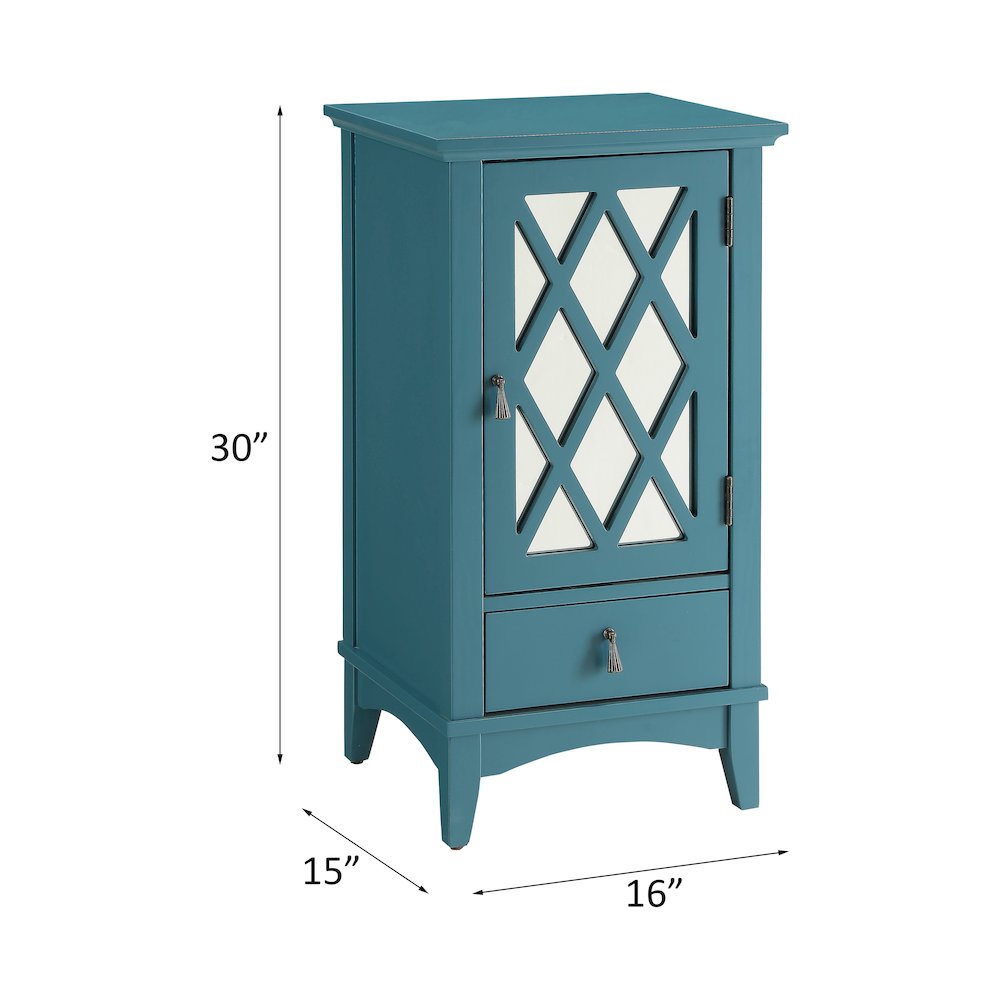 Ceara Accent Table Teal. Picture 7