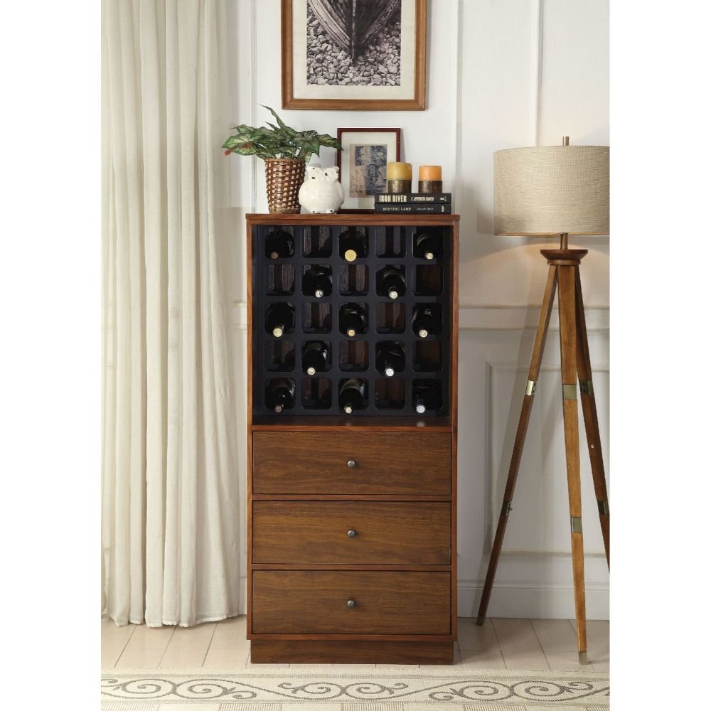 Wiesta Wine Cabinet Walnut. Picture 1