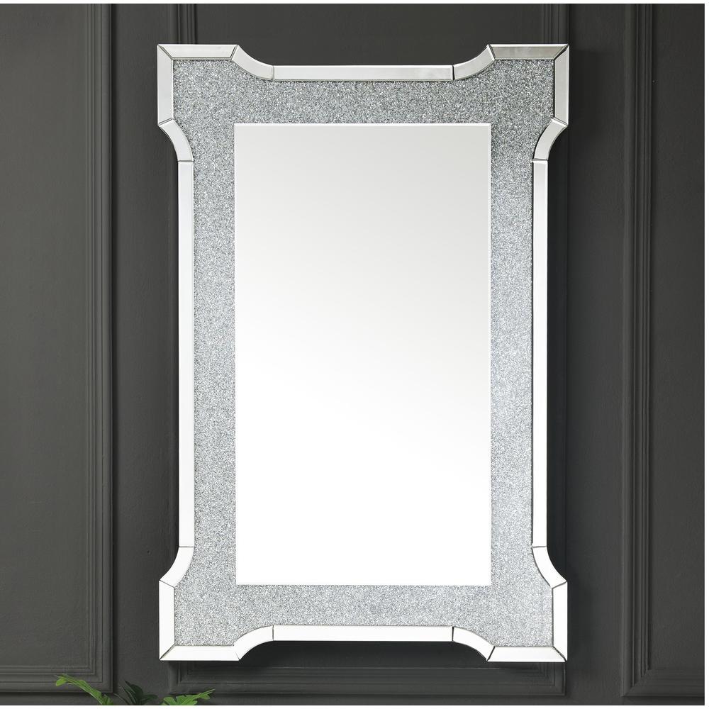 Noralie Accent Mirror Mirrored & Faux Diamonds. Picture 3