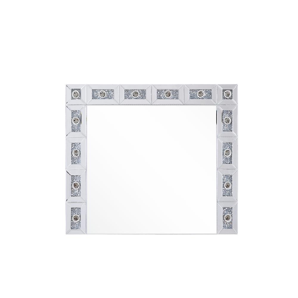 Noralie Accent Mirror Mirrored & Faux Diamonds. Picture 2