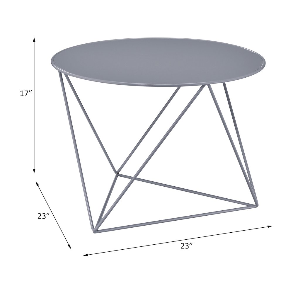 Epidia Accent Table Gray. Picture 5