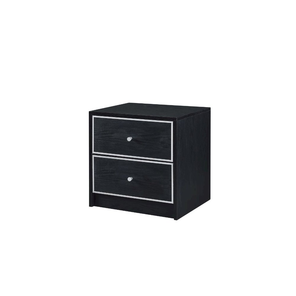 Jabir Accent Table Black & Silver. Picture 1