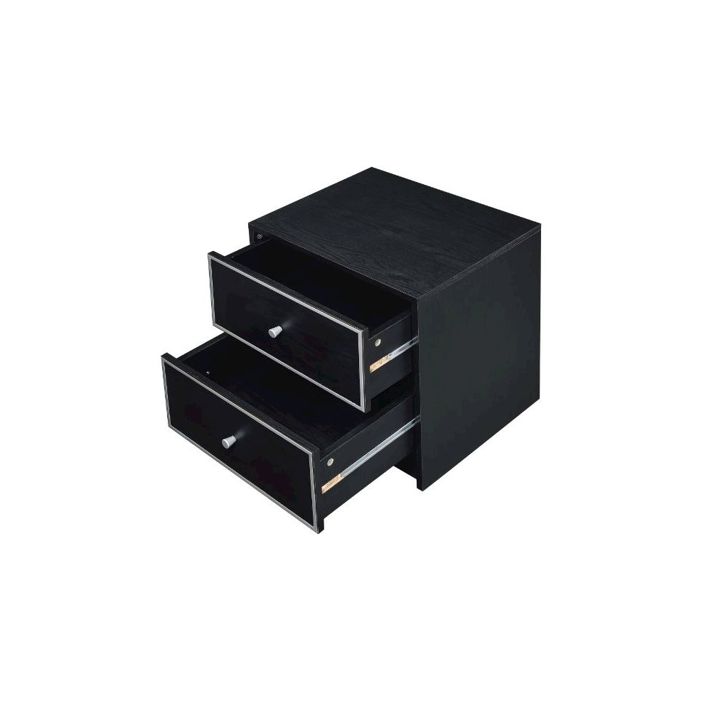 Jabir Accent Table Black & Silver. Picture 2