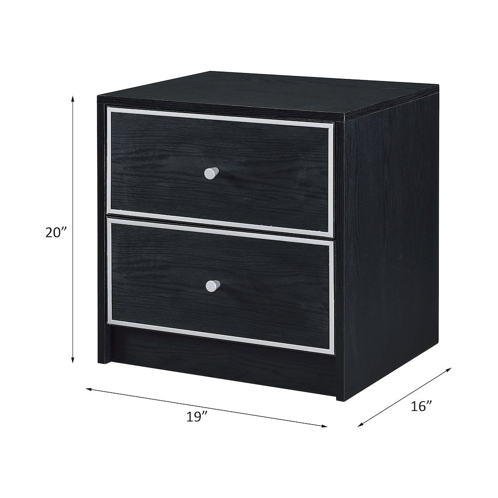 Jabir Accent Table Black & Silver. Picture 6