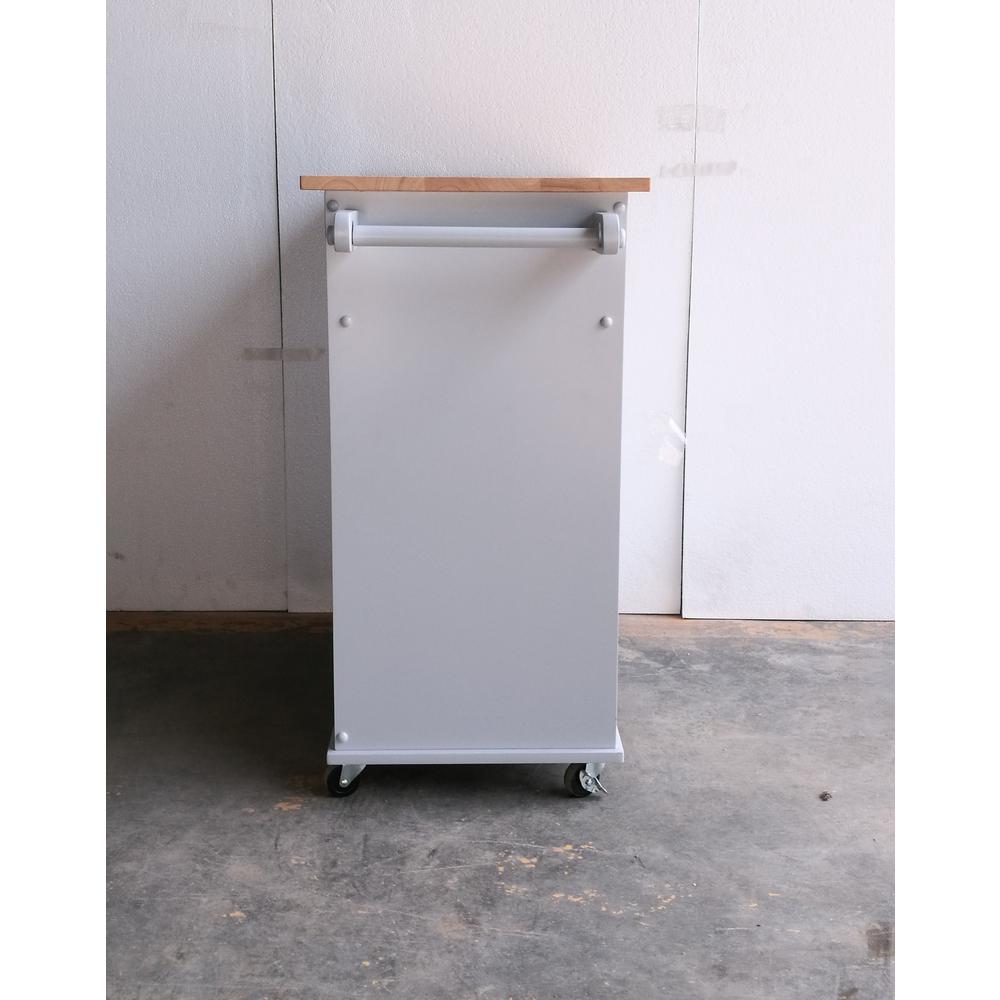 Tullarick Kitchen Cart Natural & Gray. Picture 5
