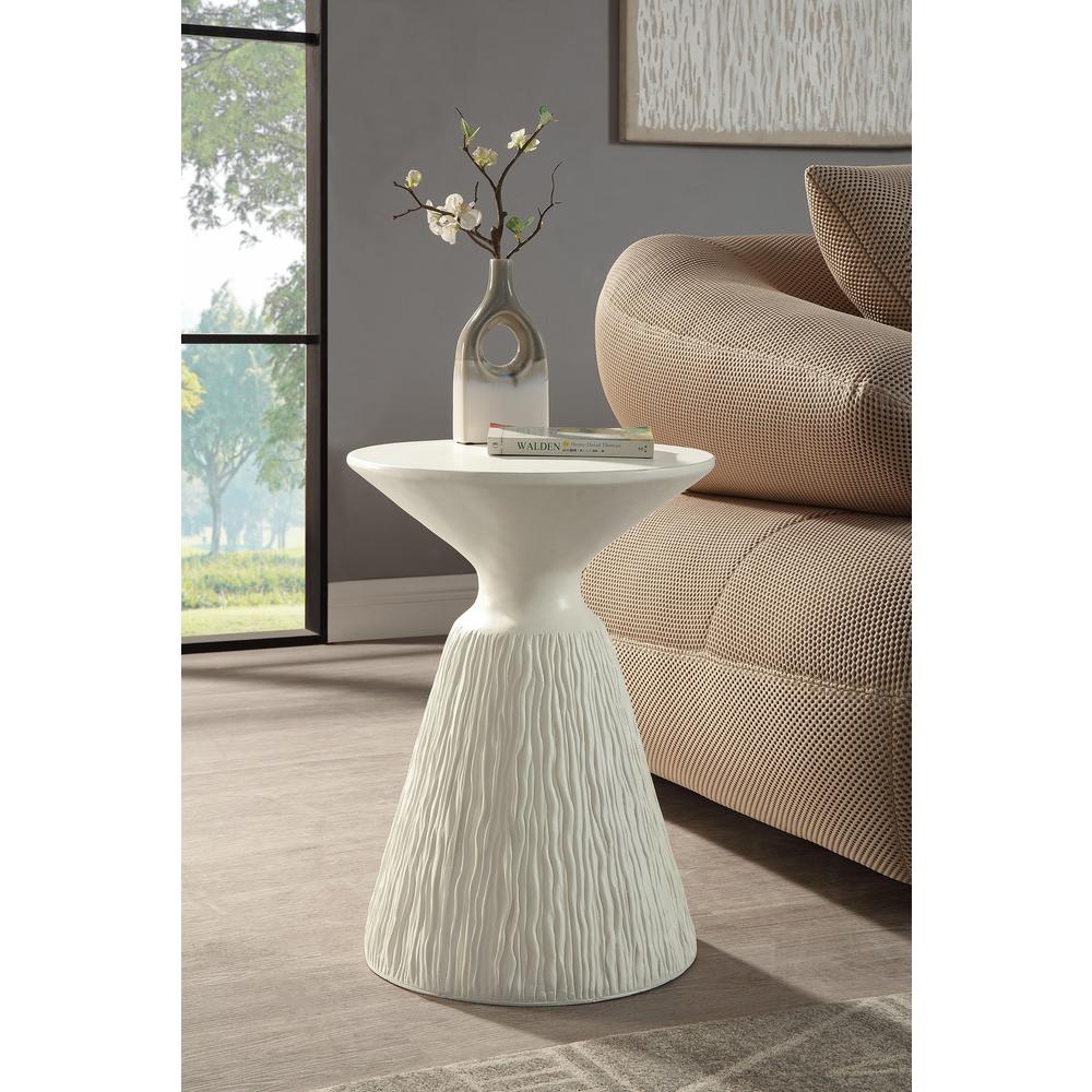Duane Accent Table Natural White. Picture 2