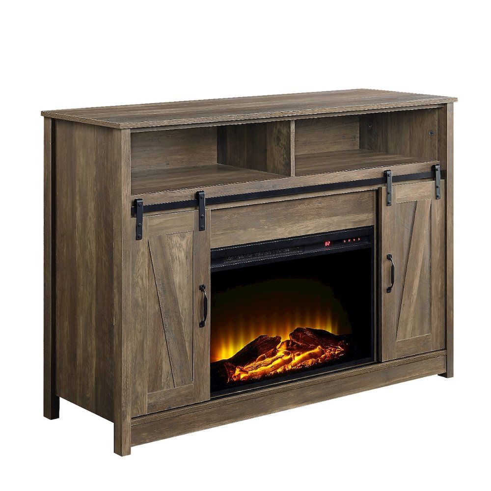 Tobias Fireplace (Include 91617FIR) Rustic Oak. Picture 2