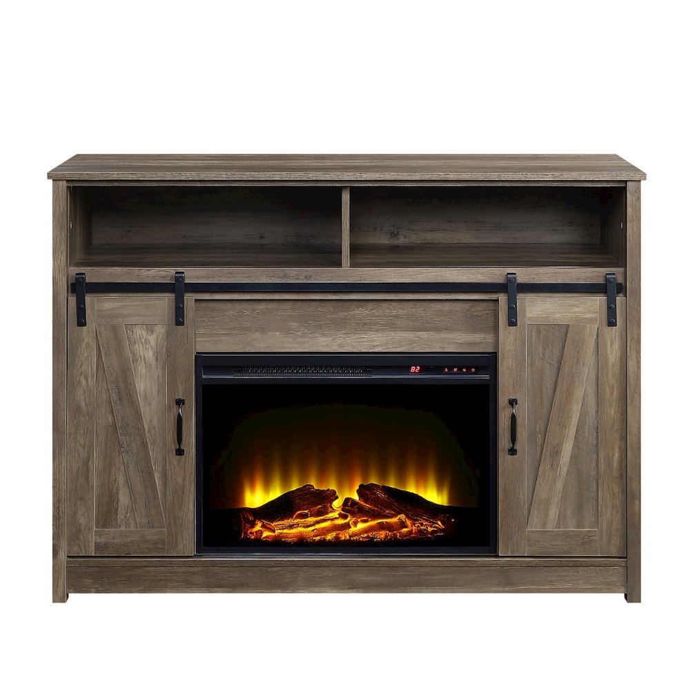 Tobias Fireplace (Include 91617FIR) Rustic Oak. Picture 3
