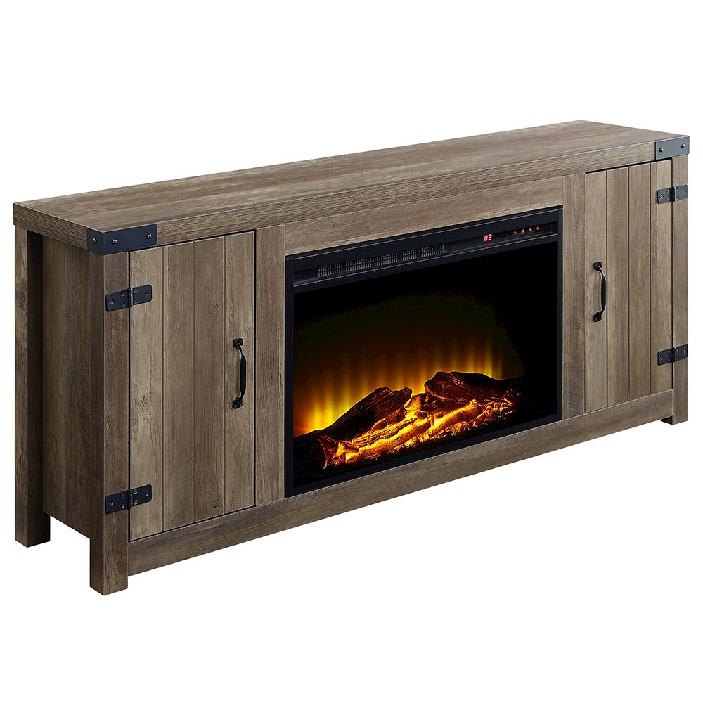 Tobias Fireplace (Include 91617FIR) Rustic Oak. Picture 2