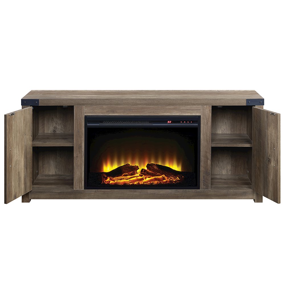 Tobias Fireplace (Include 91617FIR) Rustic Oak. Picture 4