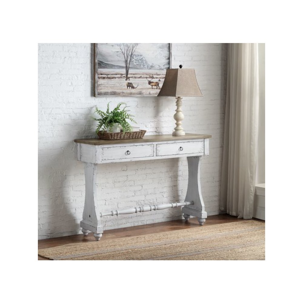 Carminda Console Table Antique White. Picture 1
