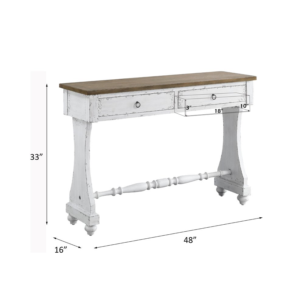 Carminda Console Table Antique White. Picture 6