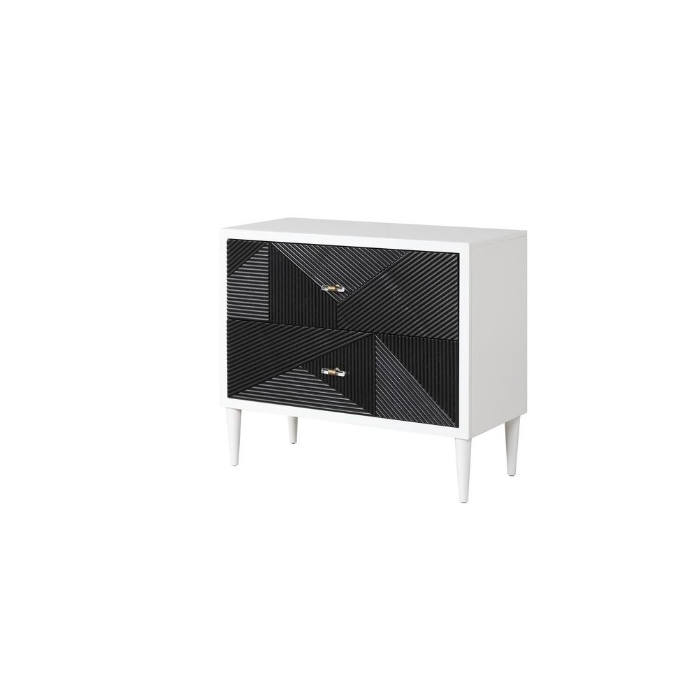 Dubni Accent Table White & Black. Picture 2