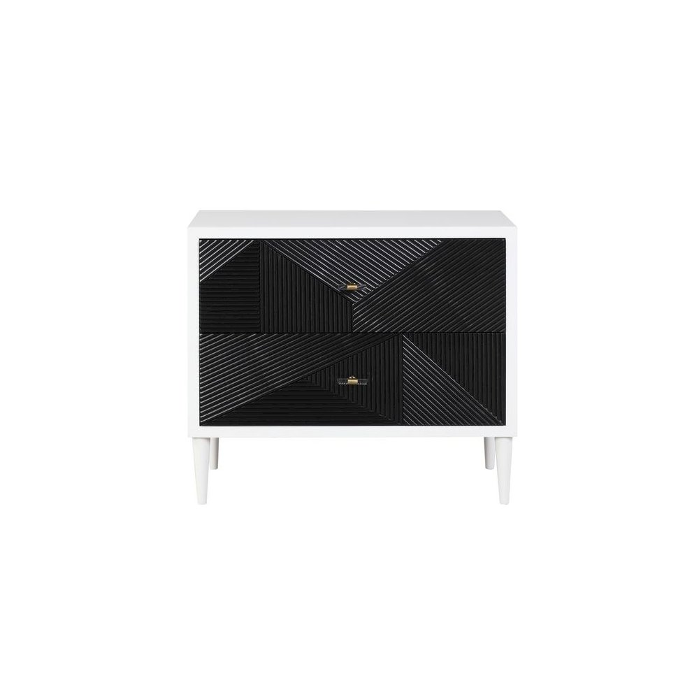 Dubni Accent Table White & Black. Picture 3