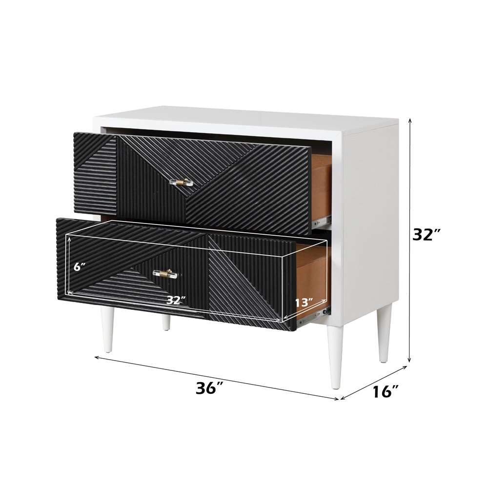 Dubni Accent Table White & Black. Picture 6