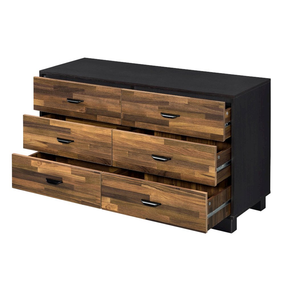 Eos Dresser Walnut & Black. Picture 4