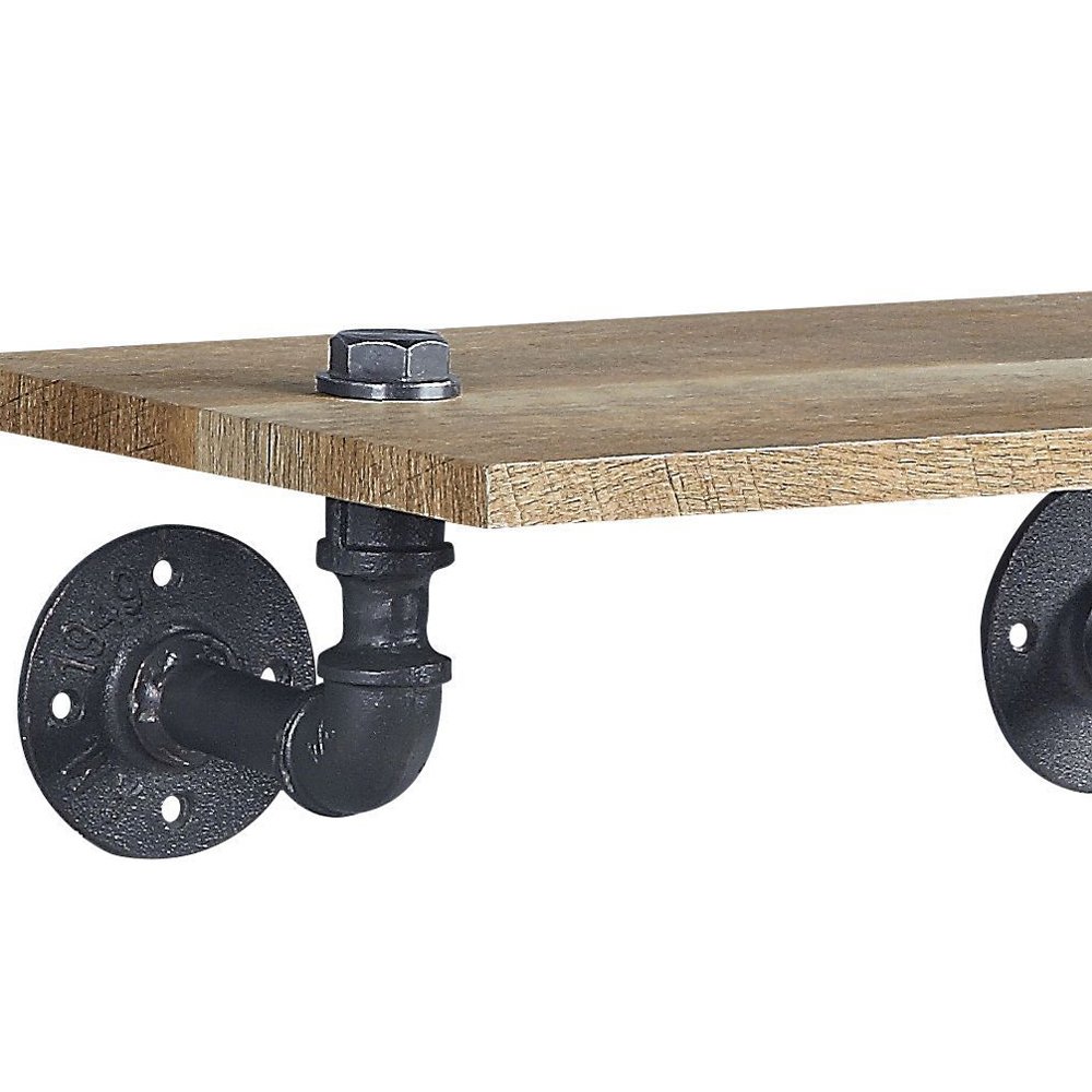 Brantley Wall Rack Oak & Sandy Black. Picture 5