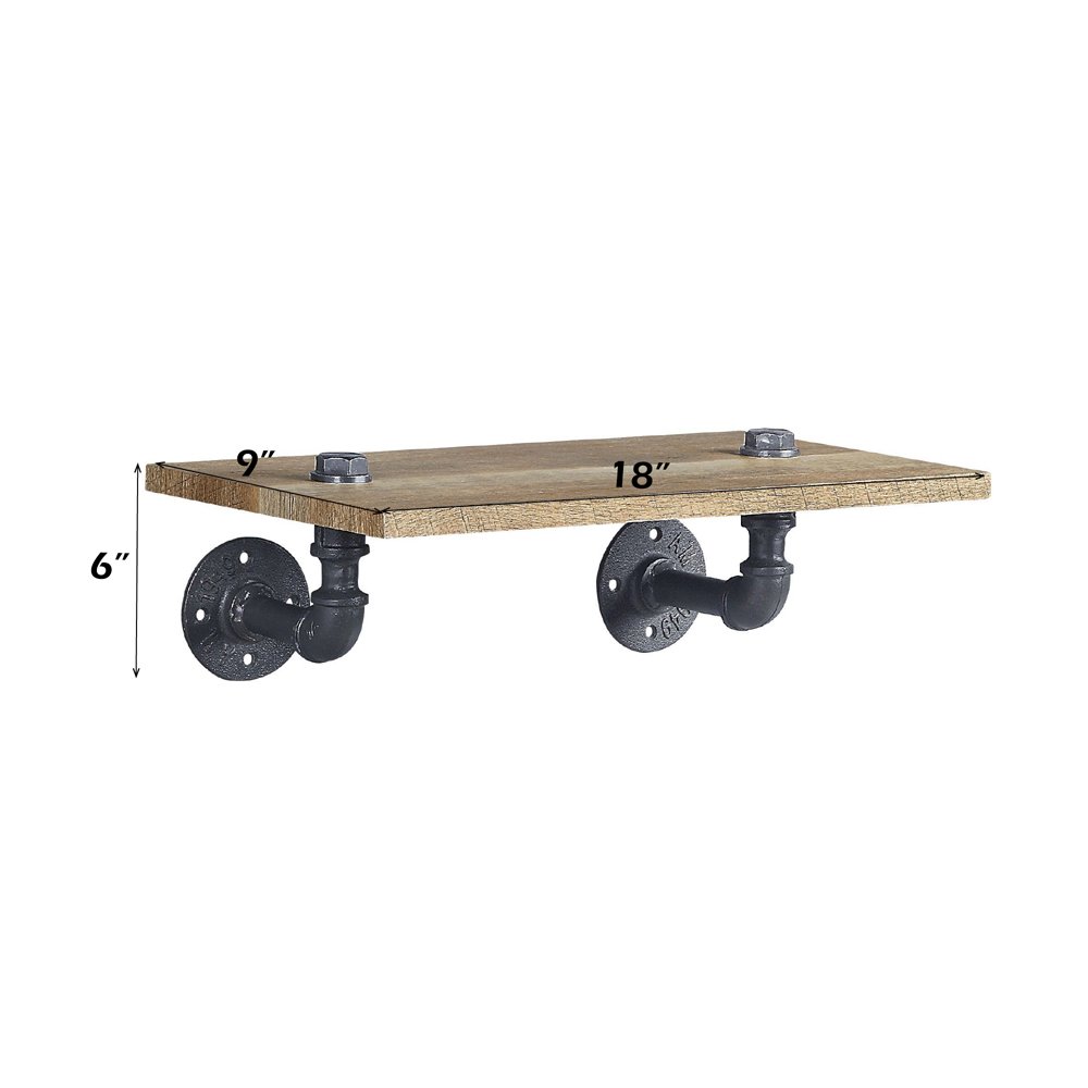 Brantley Wall Rack Oak & Sandy Black. Picture 6