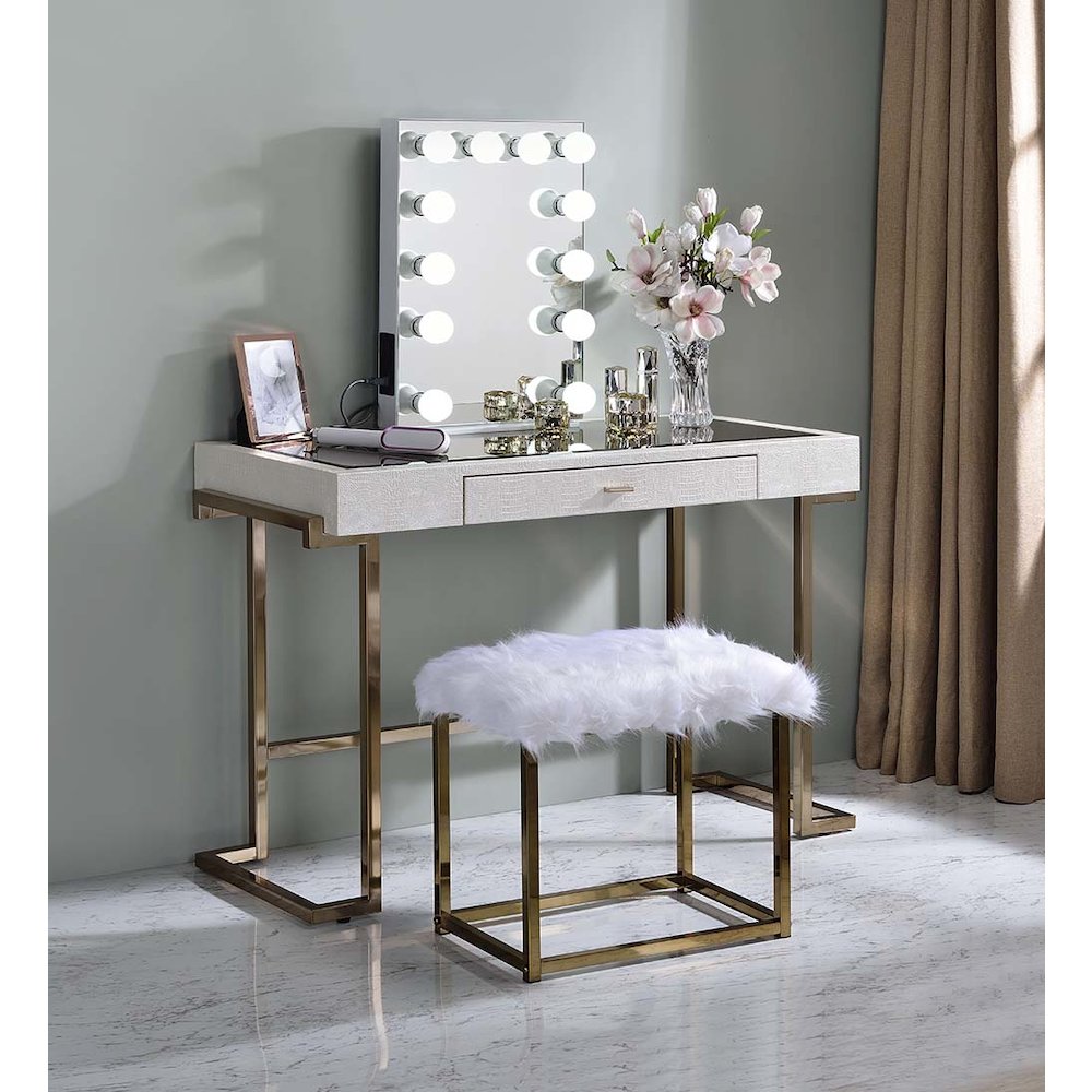 Asa Accent Mirror White. Picture 5