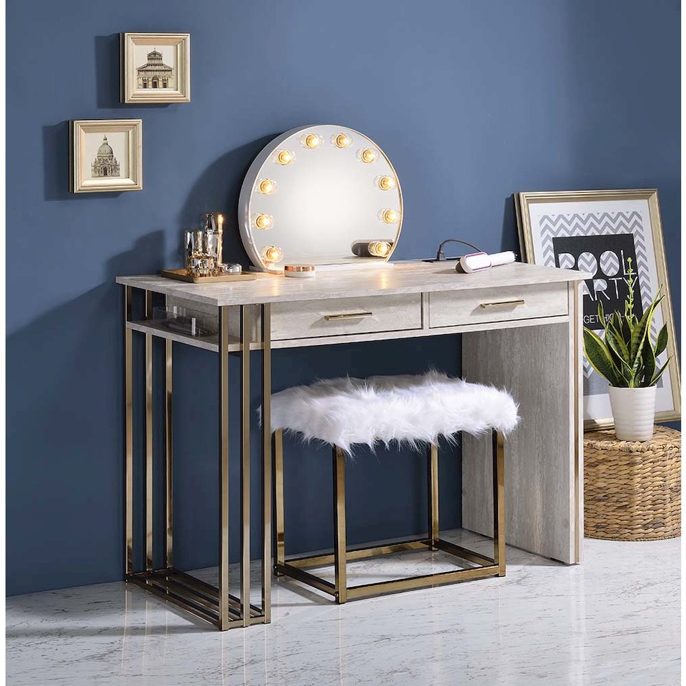 Alma Accent Mirror White. Picture 7
