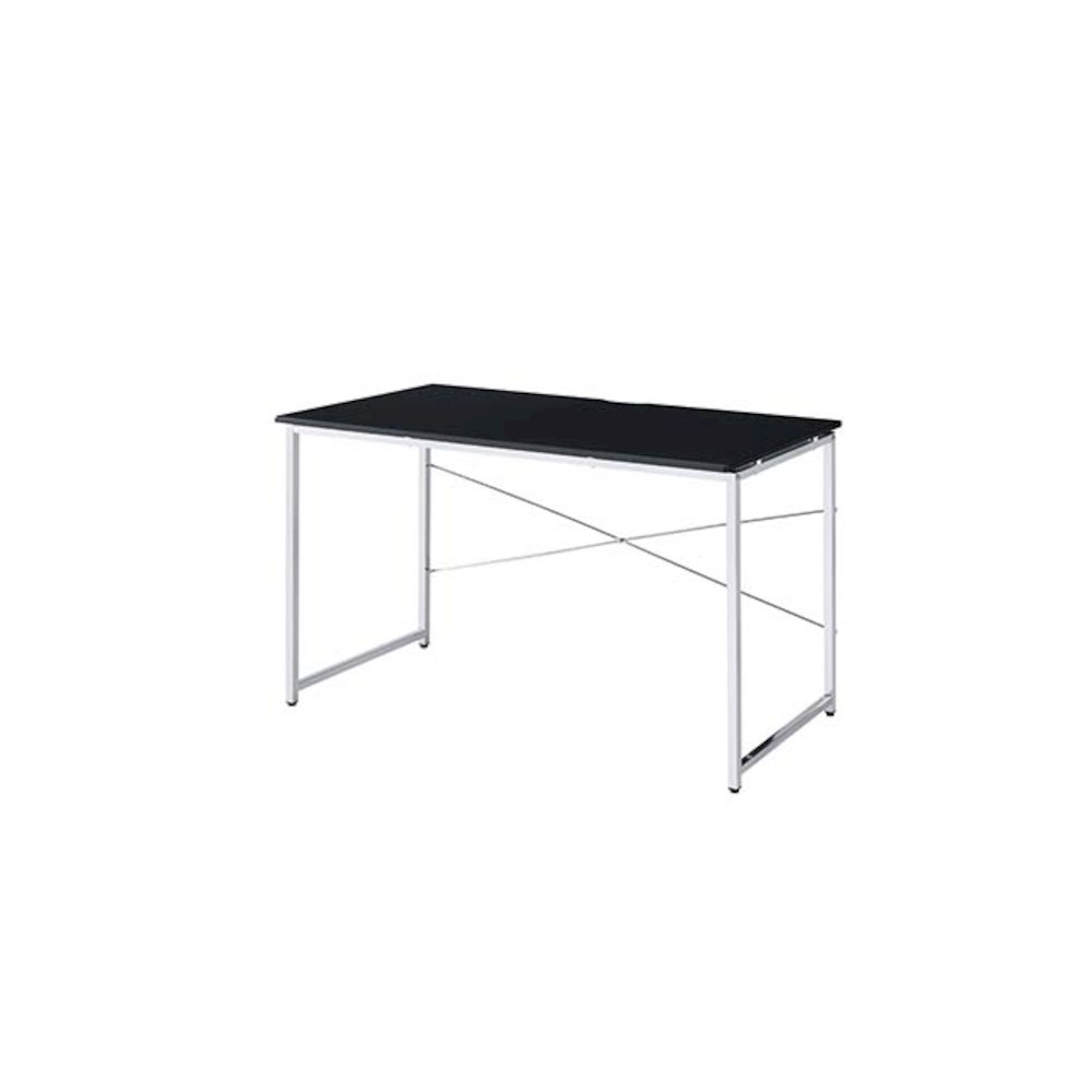 Tennos Vanity Desk(Same 93195) Black & Chrome. Picture 2