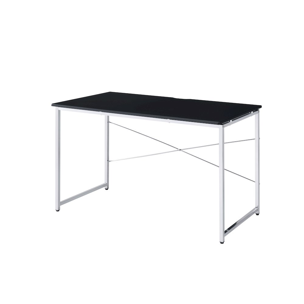 Tennos Vanity Desk(Same 93195) Black & Chrome. Picture 1