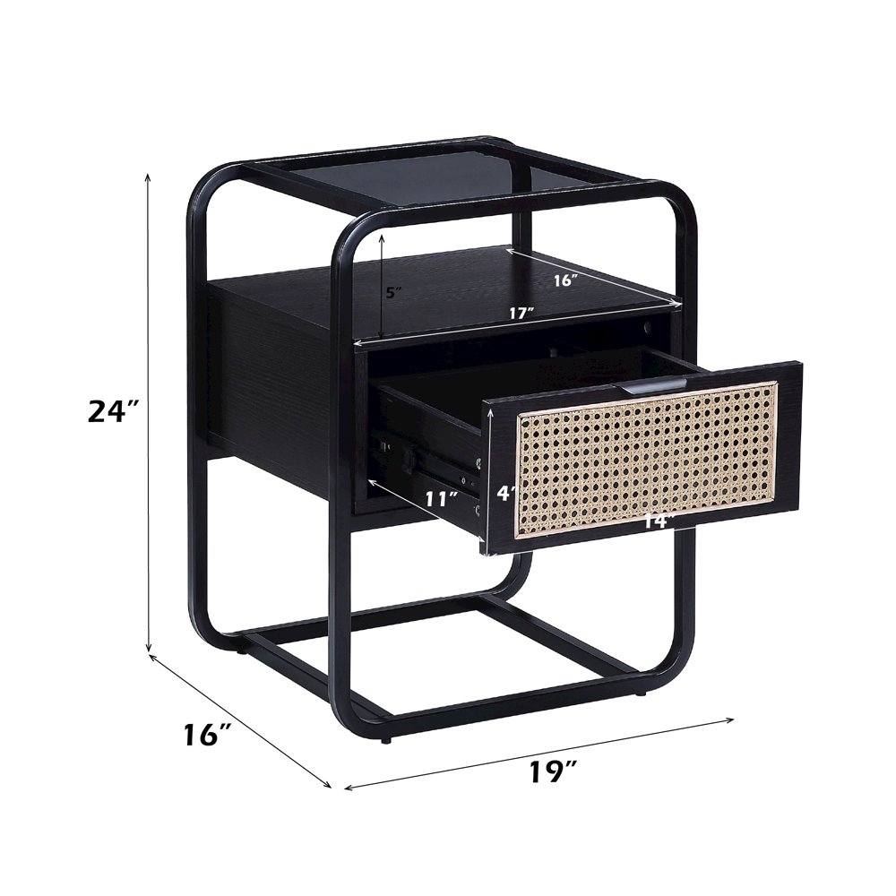 Colson Accent Table Black. Picture 6