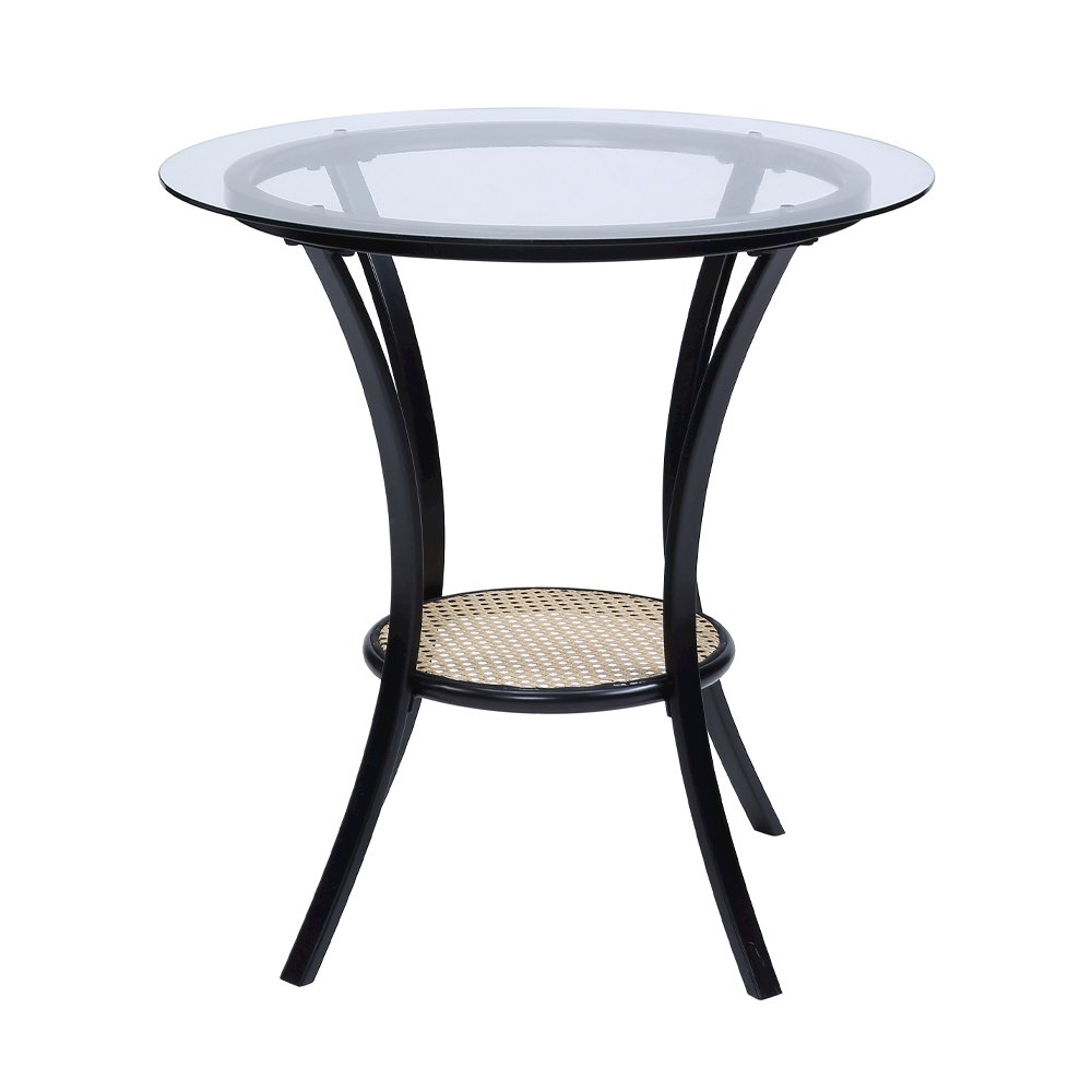 Colson 3 Pcs Table & Chairs Set Black. Picture 3