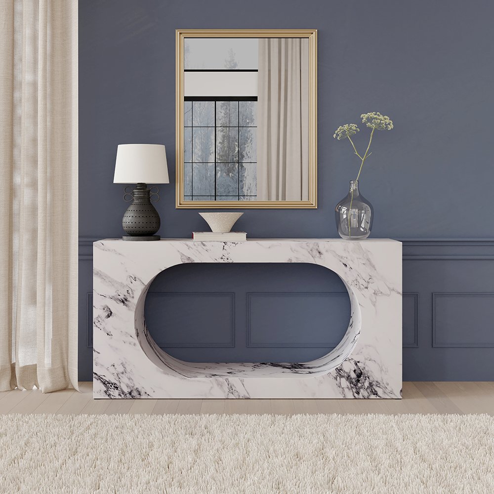 Fritzy Console Table Engineered Stone. Picture 1