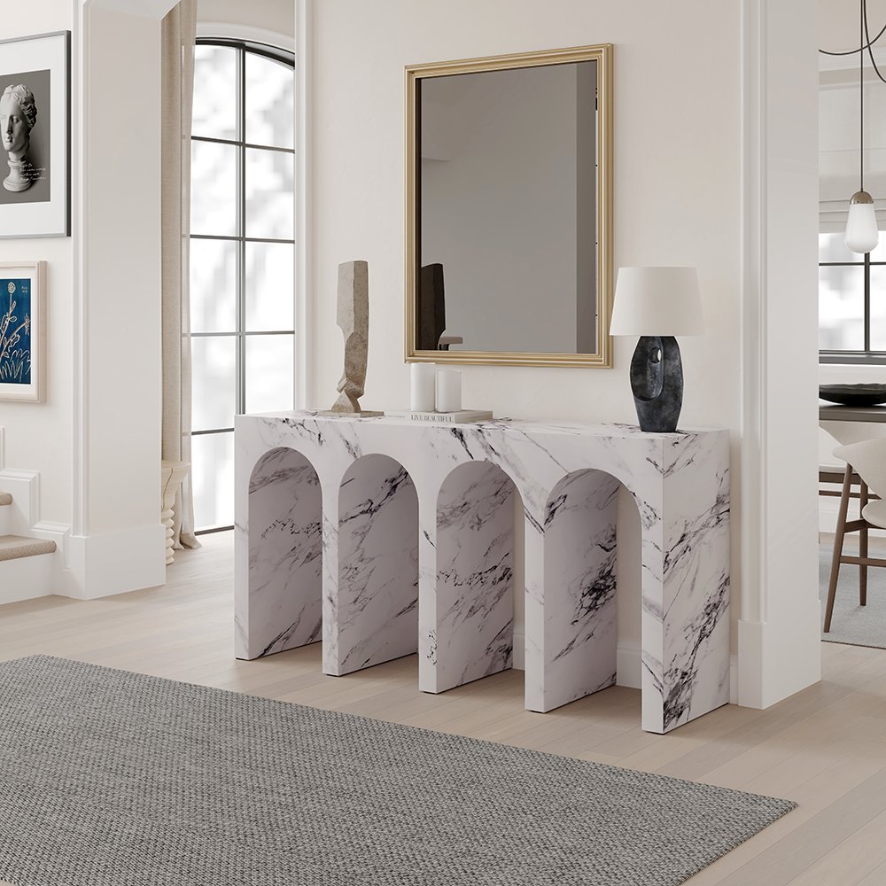 Fritzy Console Table Engineered Stone. Picture 1