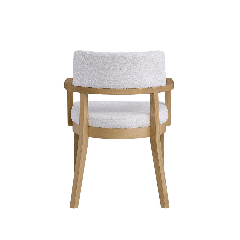 Kasem Side Chair(Set-2), Gorge Fabric & Oak Finish. Picture 4