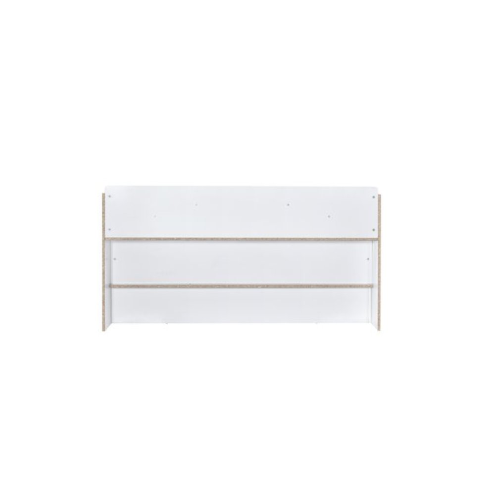 Perse Queen Bed w/Storage White. Picture 4