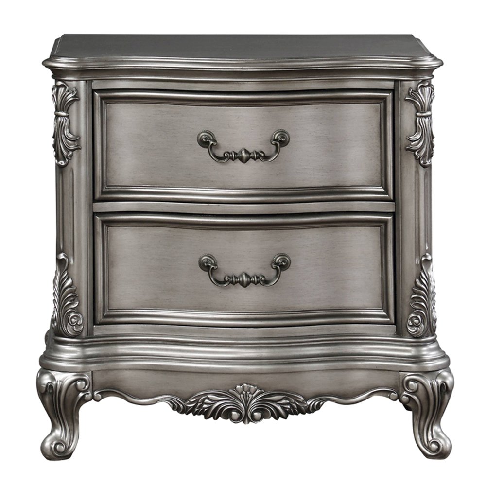 Ariadne Nightstand Antique Platinum. Picture 3