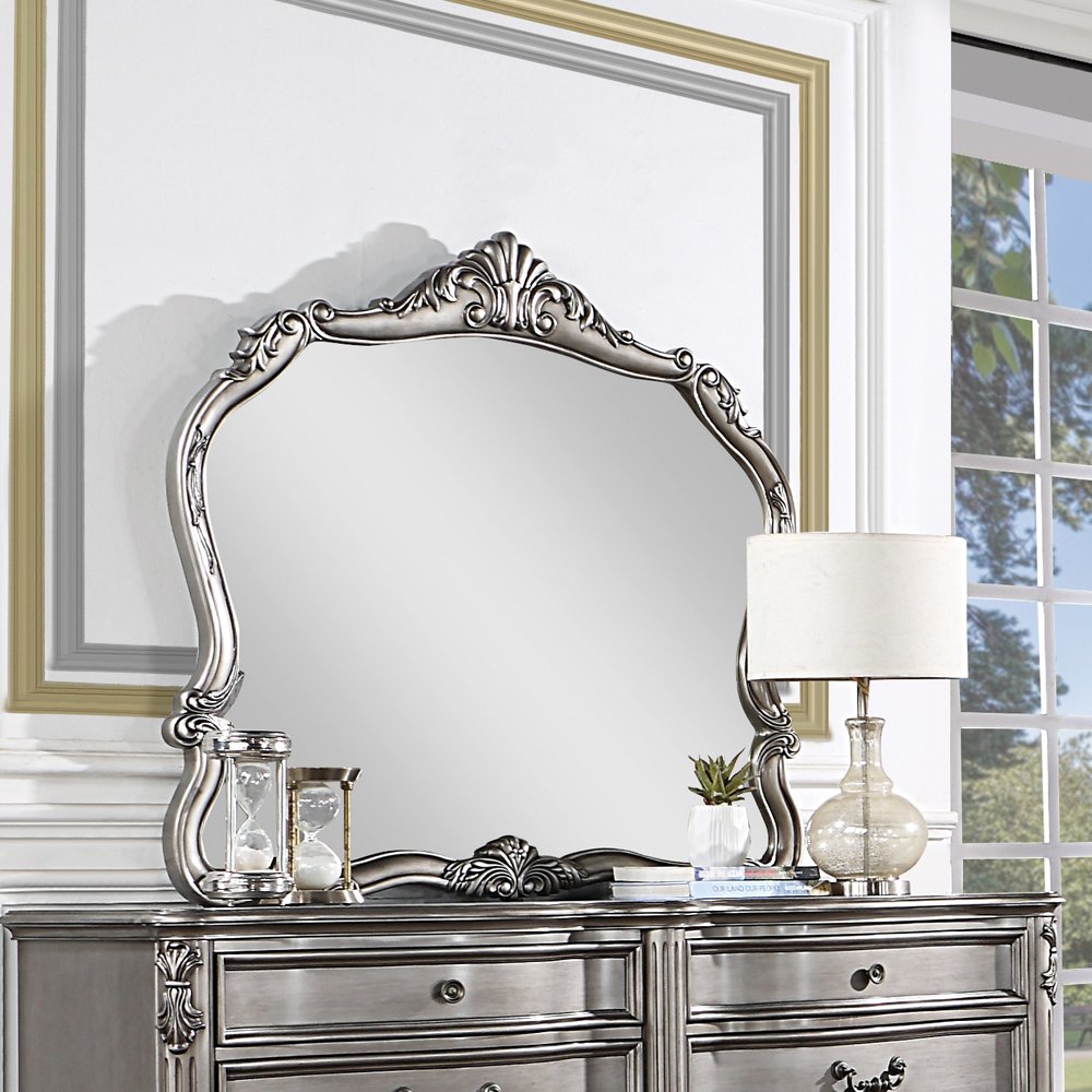 Ariadne Mirror Antique Platinum. Picture 1