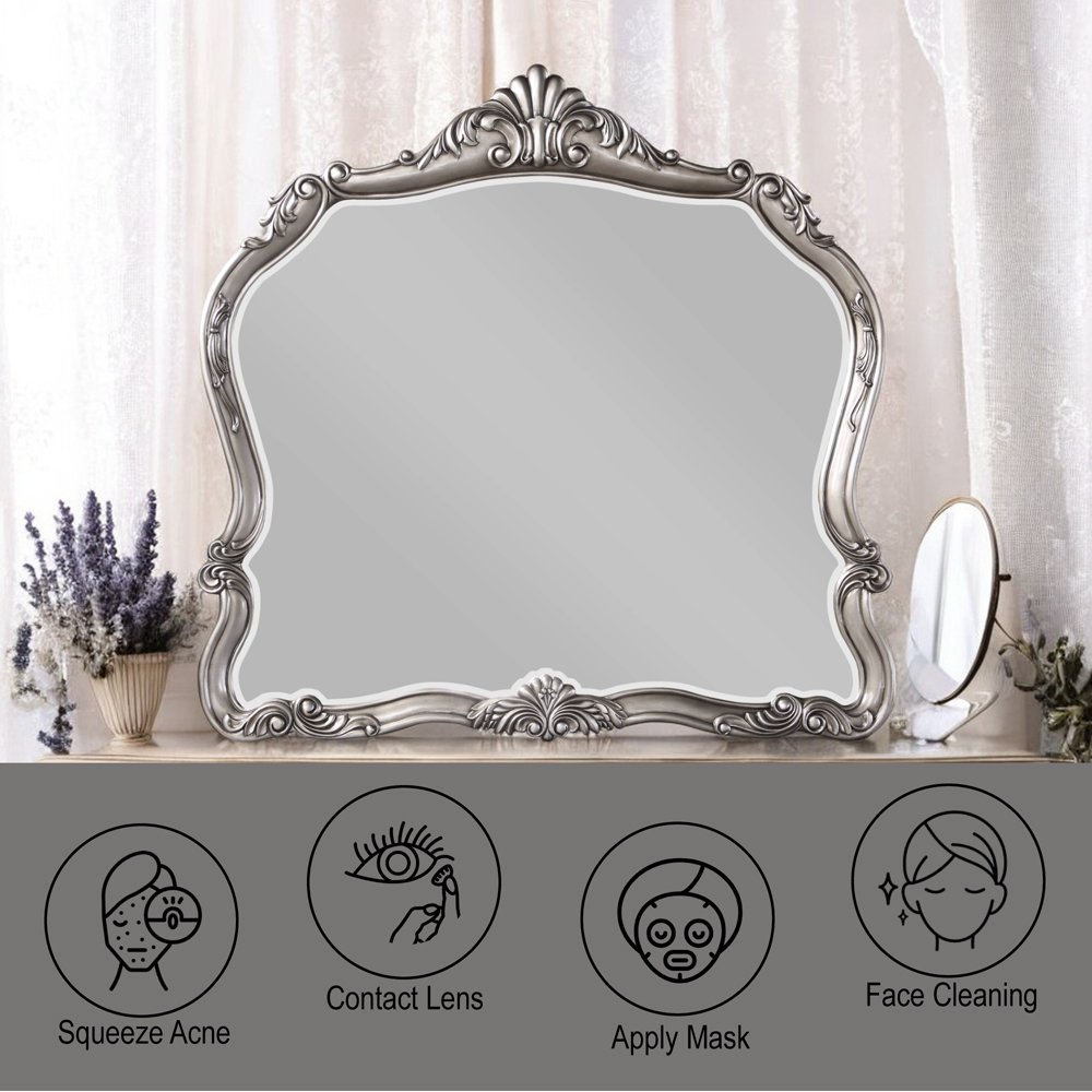 Ariadne Mirror Antique Platinum. Picture 5