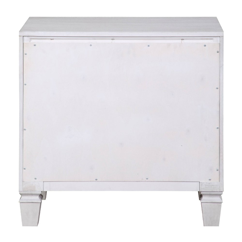 Katia Nightstand Rustic Gray & Weathered White. Picture 5