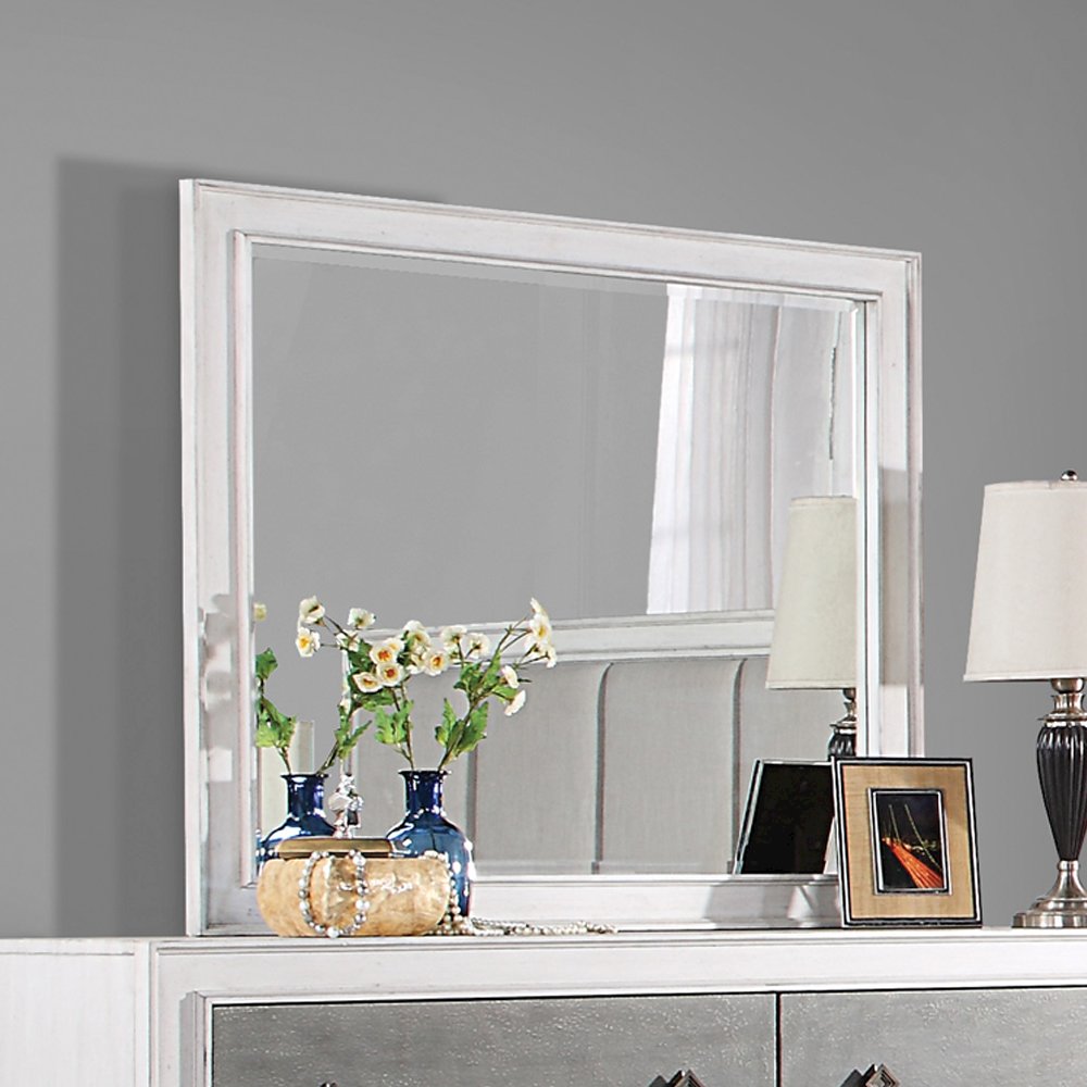 Katia Mirror Rustic Gray & Weathered White. Picture 1