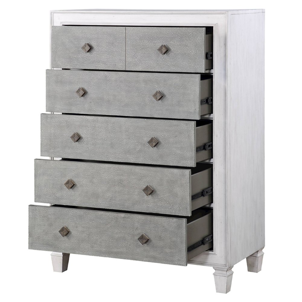 Katia Chest Rustic Gray & Weathered White. Picture 4