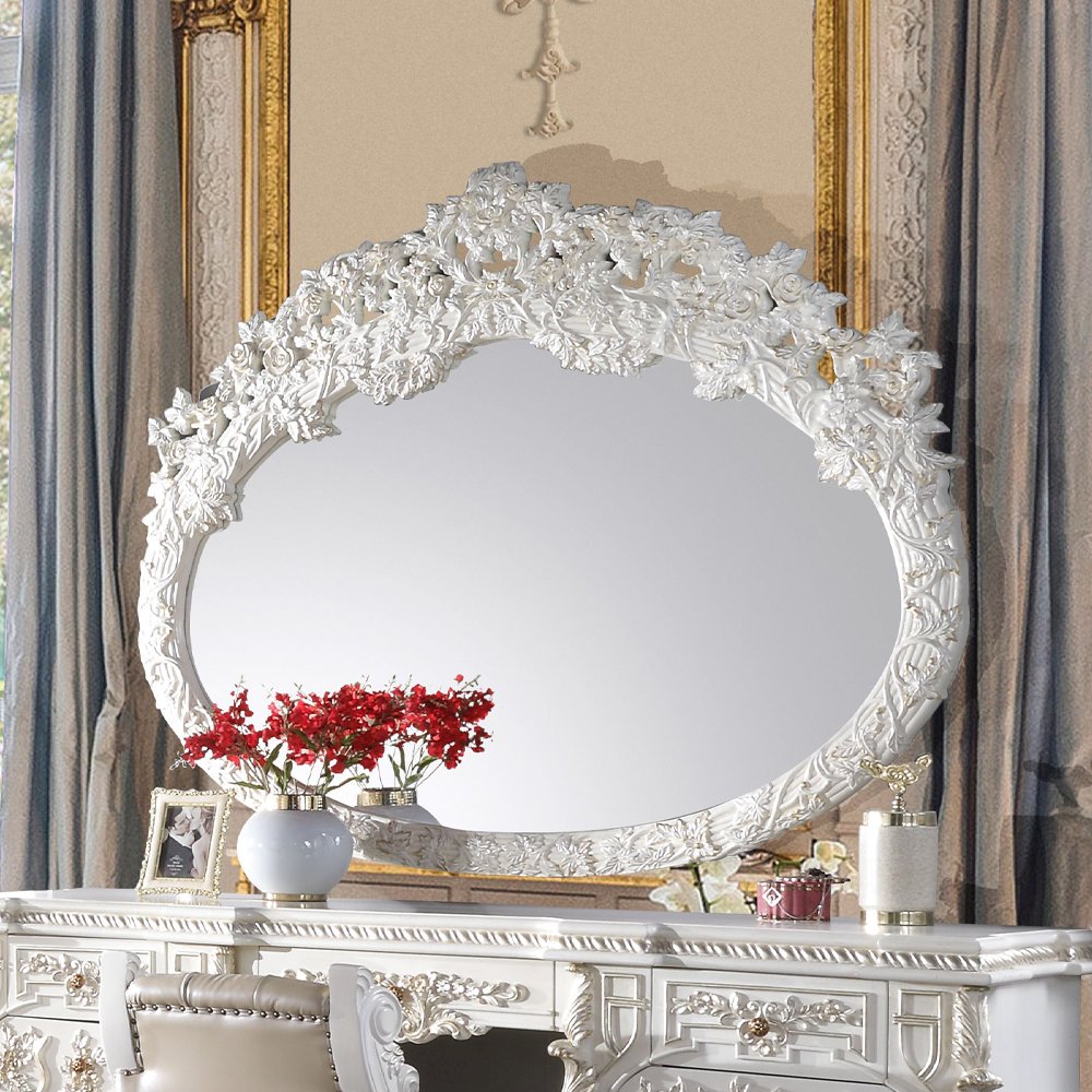 Vanaheim Mirror Antique White. Picture 1