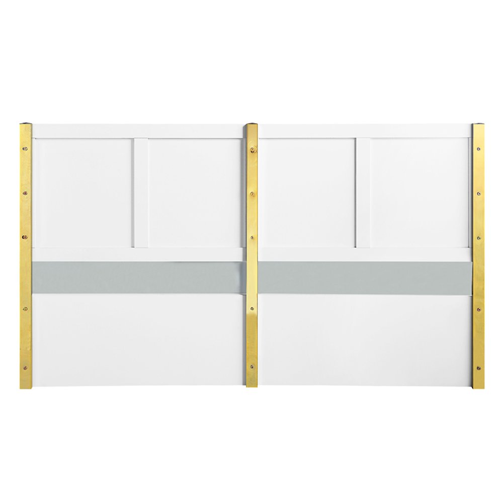 Gaines Eastern King Bed White High Gloss. Picture 5
