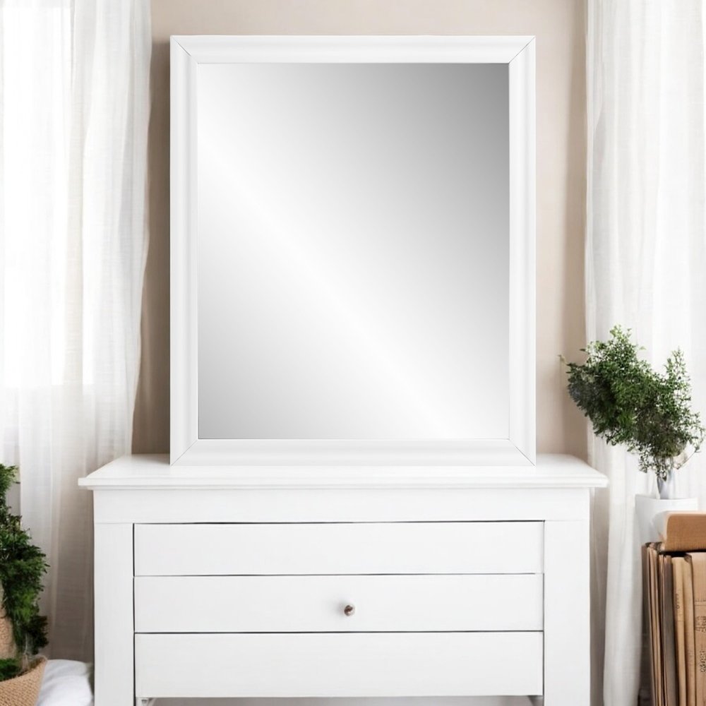 Gaines Mirror White High Gloss. Picture 5