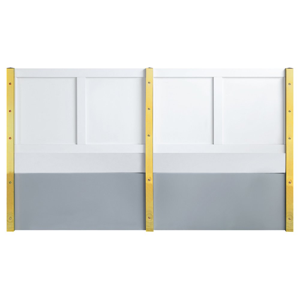 Gaines Eastern King Bed Gray High Gloss. Picture 5