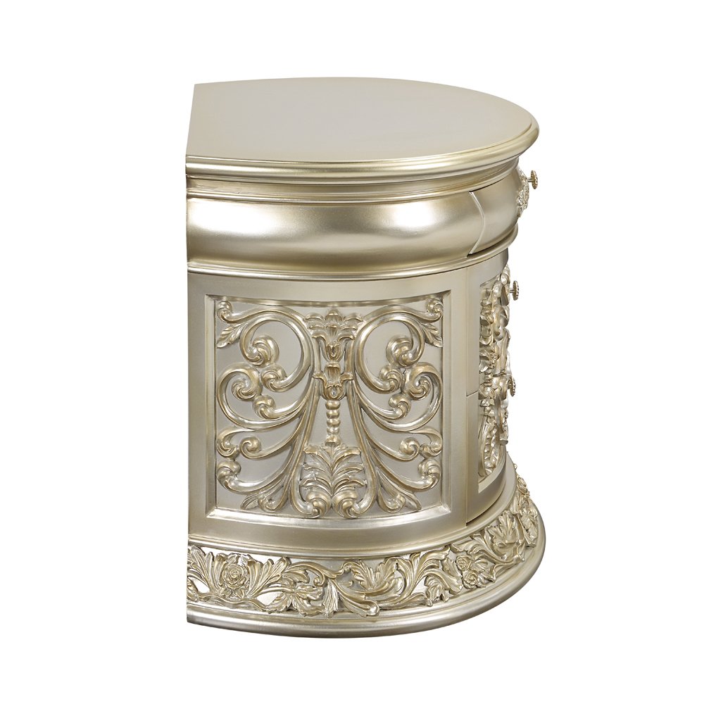 Sorina Nightstand Antique Gold. Picture 4