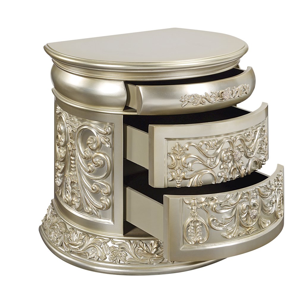 Sorina Nightstand Antique Gold. Picture 5